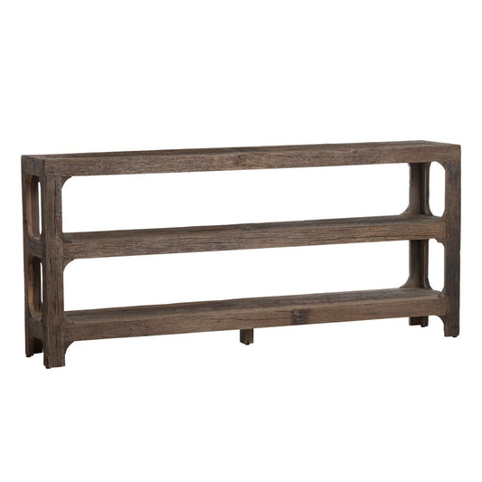 Crestview Collection - Hickory Ridge 80 in. Brown Reclaimed Wood Accent Console Sofa Table - CVFNR4588 view 1