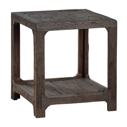 Crestview Collection - Hickory Ridge Square Brown Solid Wood Accent End Table - CVFNR4587 view 1