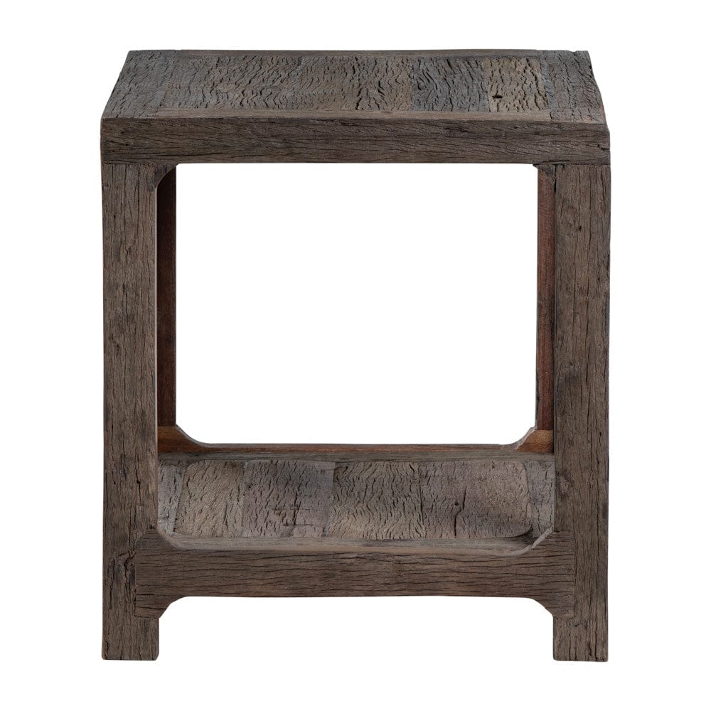 Crestview Collection - Hickory Ridge Square Brown Solid Wood Accent End Table - CVFNR4587 view 2