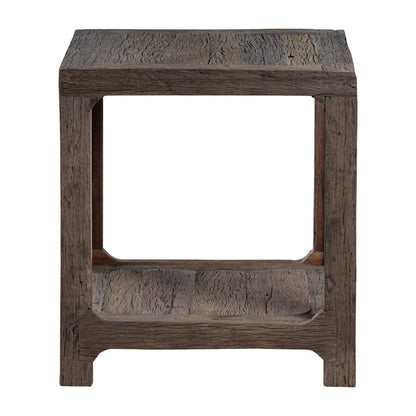 Crestview Collection - Hickory Ridge Square Brown Solid Wood Accent End Table - CVFNR4587 view 2