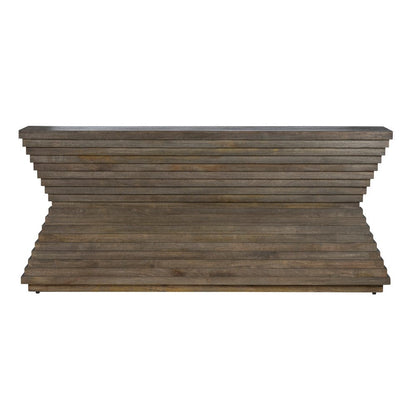 Crestview Collection - Highland Park 80 in. Brown Solid Wood Accent Console Sofa Table - CVFNR4415 view 2