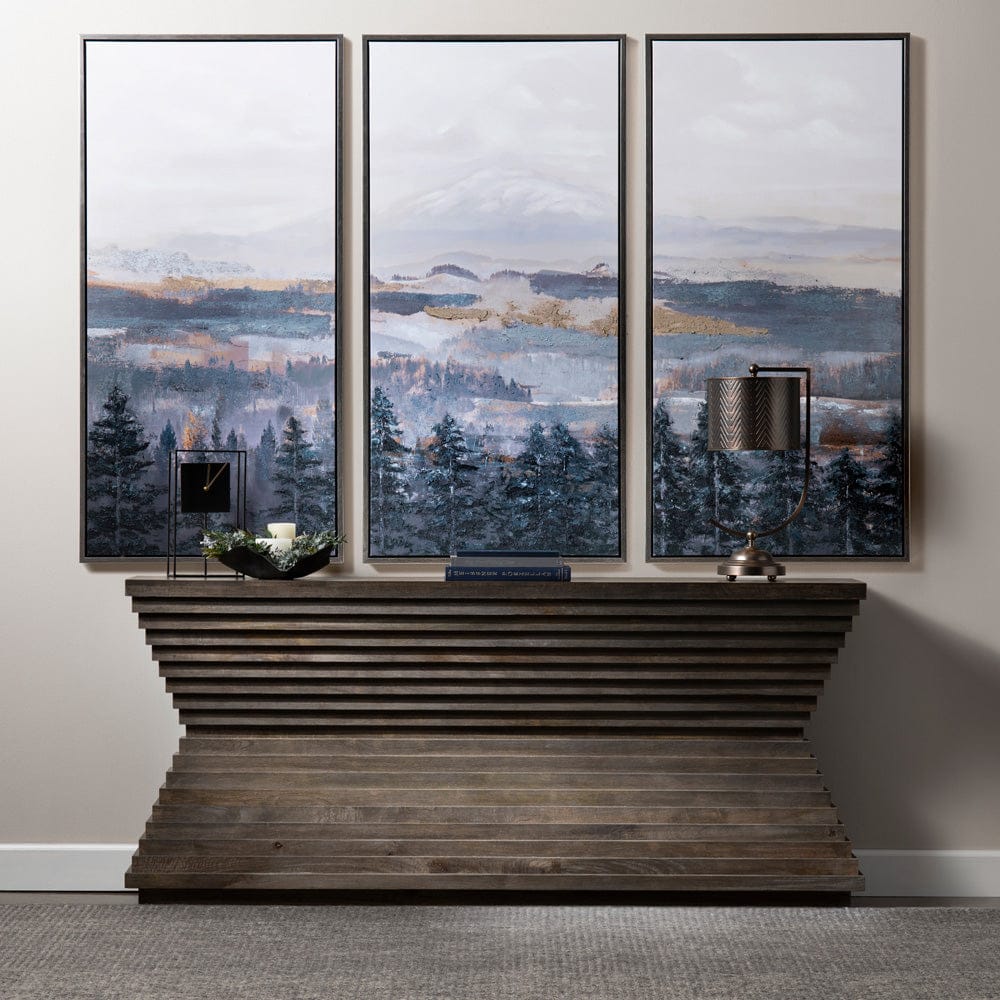 Crestview Collection - Highland Park 80 in. Brown Solid Wood Accent Console Sofa Table - CVFNR4415 view 5