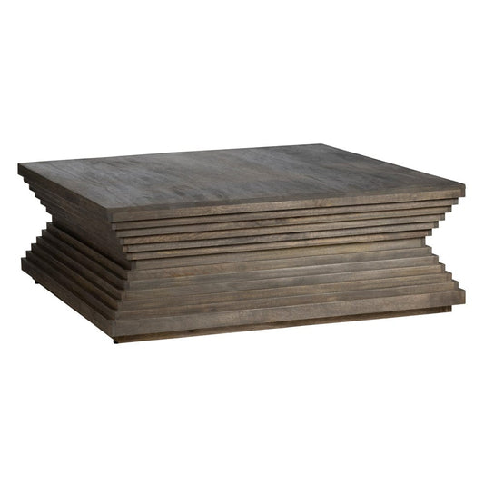 Crestview Collection - Highland Park Brown Solid Wood Square Coffee Table / Cocktail Table - CVFNR4414 view 1