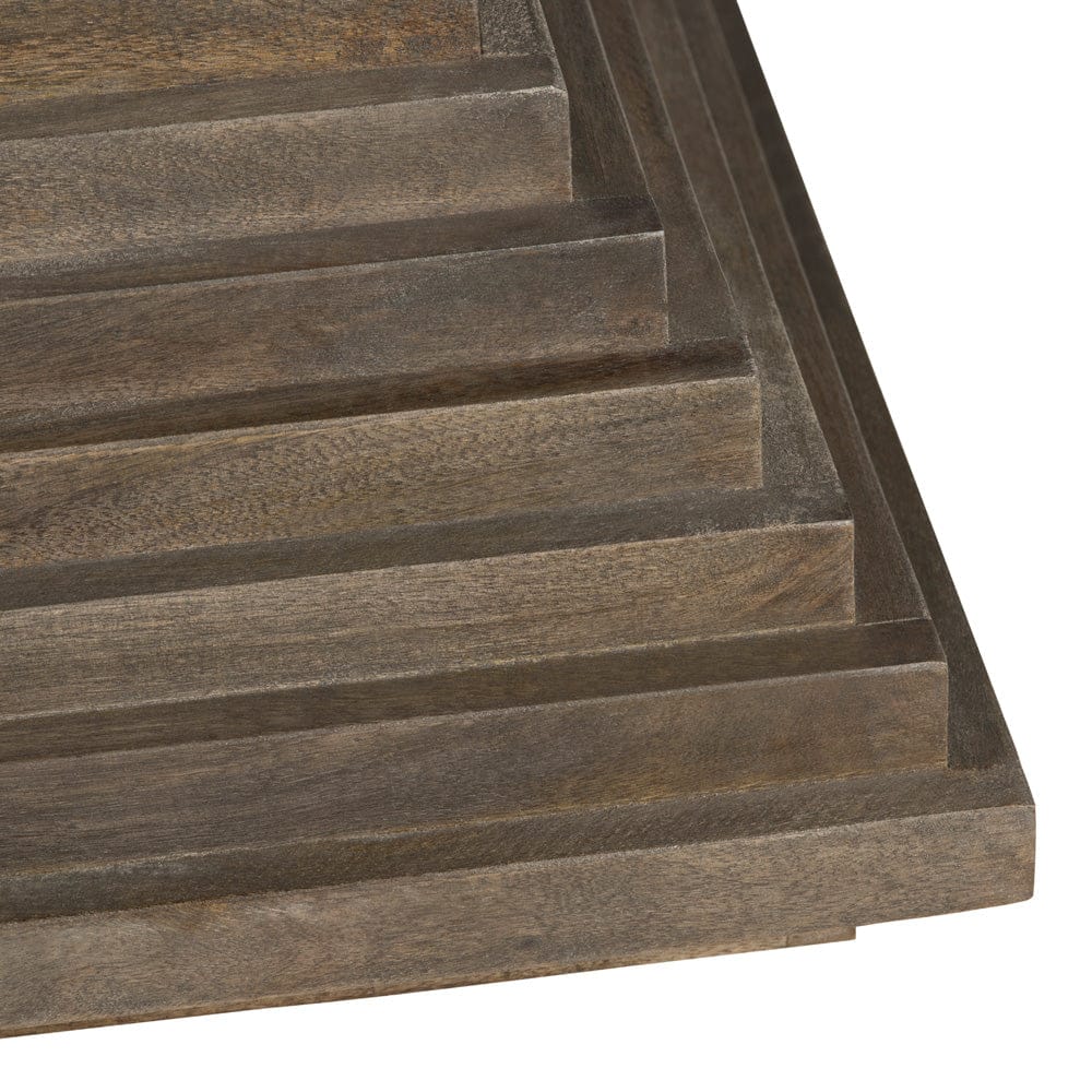 Crestview Collection - Highland Park Brown Solid Wood Square Coffee Table / Cocktail Table - CVFNR4414 view 3