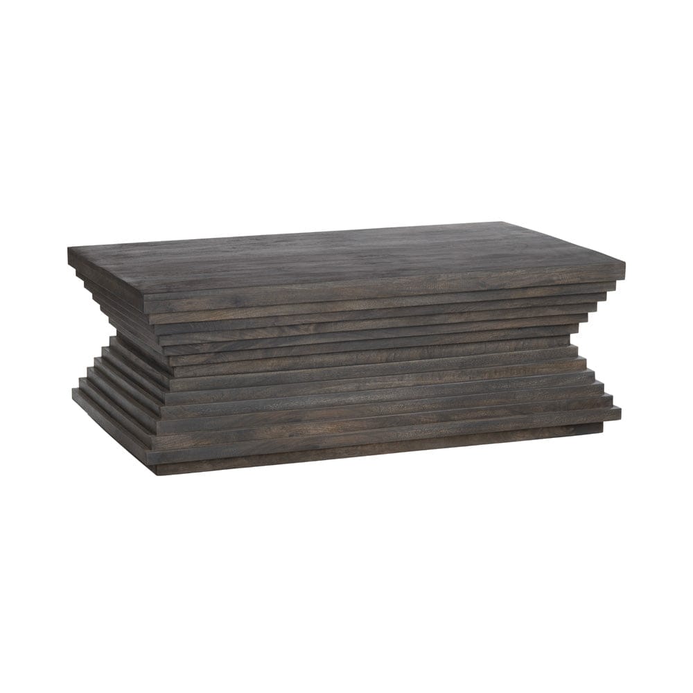 Crestview Collection - Highland Park Rich Brown Solid Wood Rectangle Coffee Table / Cocktail Table - CVFNR4614 view 1