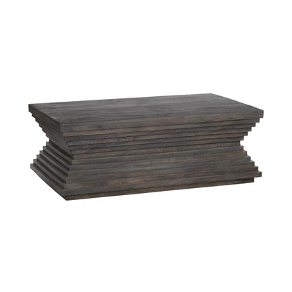 Crestview Collection - Highland Park Rich Brown Solid Wood Rectangle Coffee Table / Cocktail Table - CVFNR4614 view 1