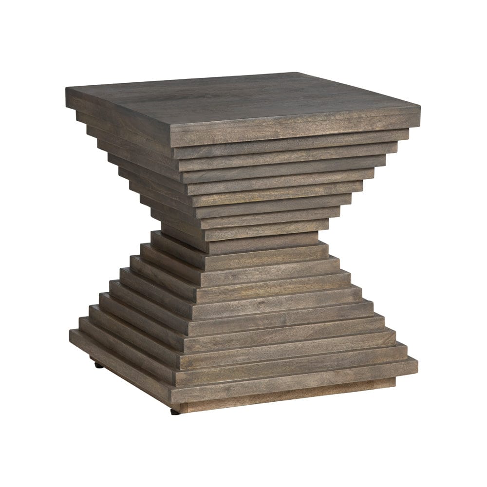 Crestview Collection - Highland Park Square Brown Solid Wood Accent End Table - CVFNR4416 view 1