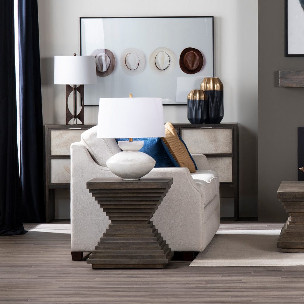 Crestview Collection - Highland Park Square Brown Solid Wood Accent End Table - CVFNR4416 view 4