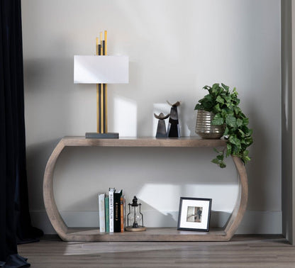 Crestview Collection - Infinity 60 in. Brown Solid Wood Accent Console Sofa Table - CVFNR4275 view 4