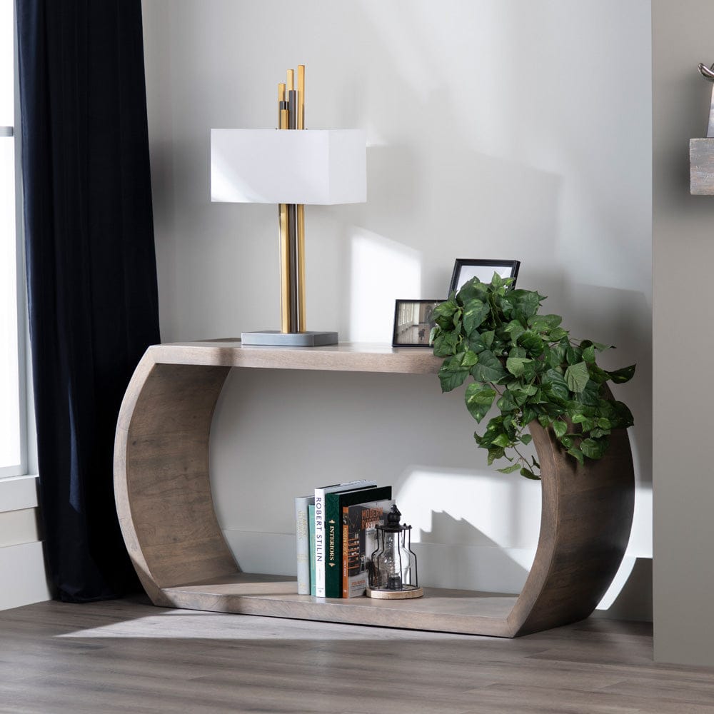 Crestview Collection - Infinity 60 in. Brown Solid Wood Accent Console Sofa Table - CVFNR4275 view 5