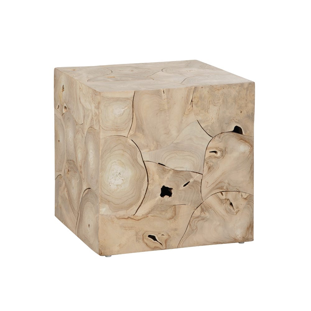 Crestview Collection - Jackson Square Tan Solid Wood Accent End Table - CVFDR1243 view 1