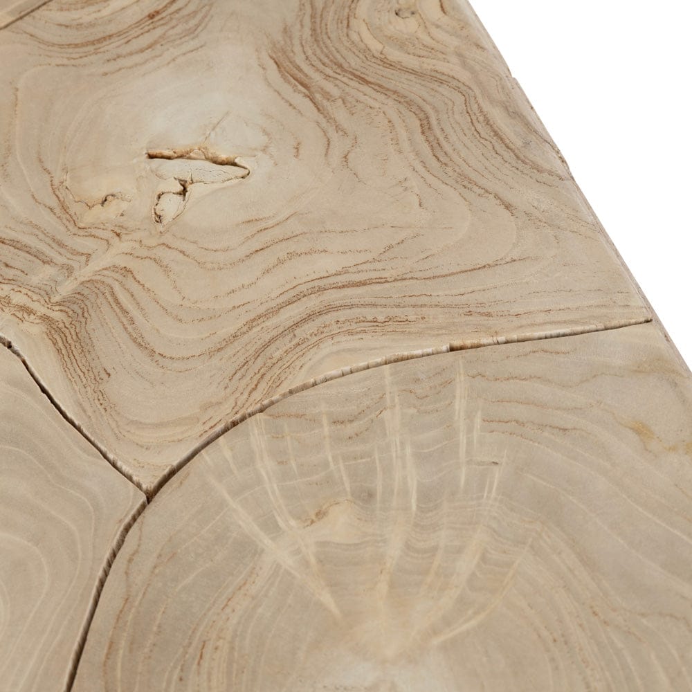 Crestview Collection - Jackson Square Tan Solid Wood Accent End Table - CVFDR1243 view 3