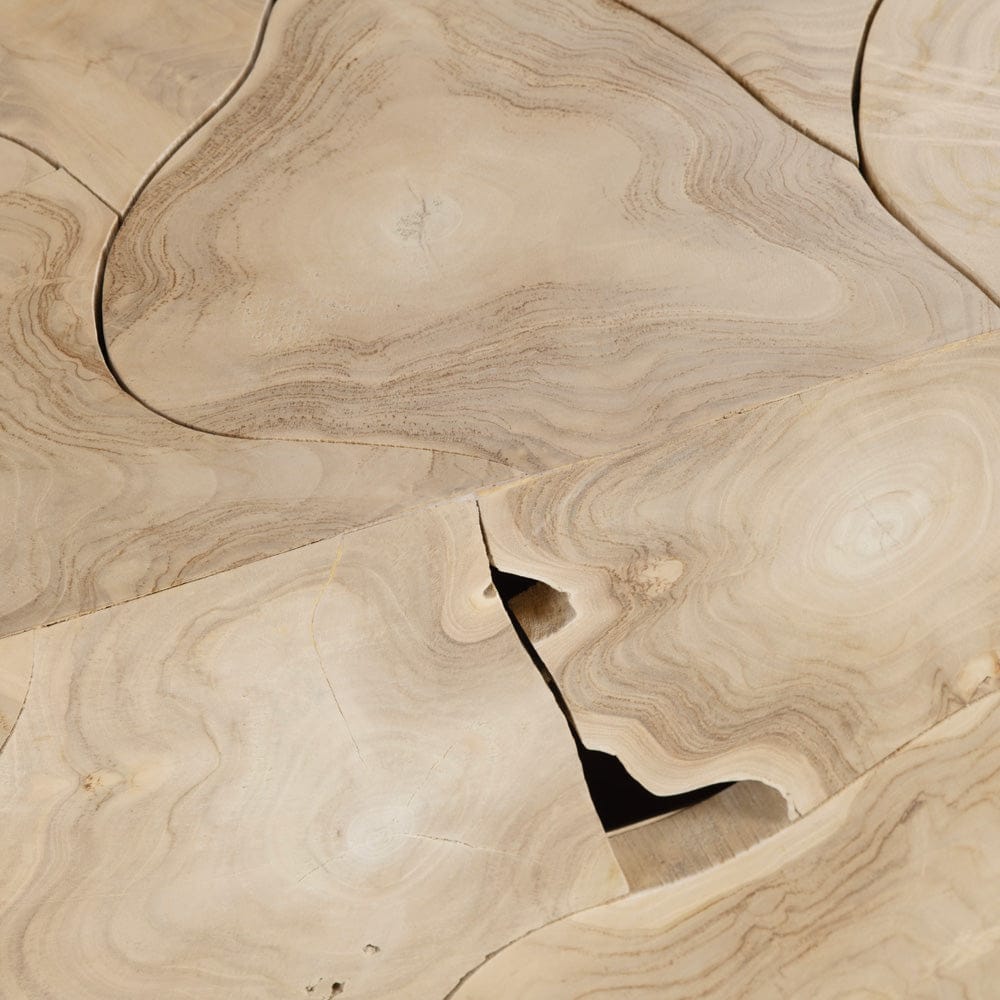 Crestview Collection - Jackson Tan Solid Wood Rectangle Coffee Table / Cocktail Table - CVFDR1242 view 3