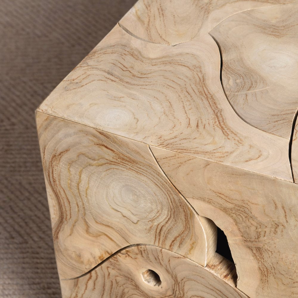 Crestview Collection - Jackson Tan Solid Wood Rectangle Coffee Table / Cocktail Table - CVFDR1242 view 4