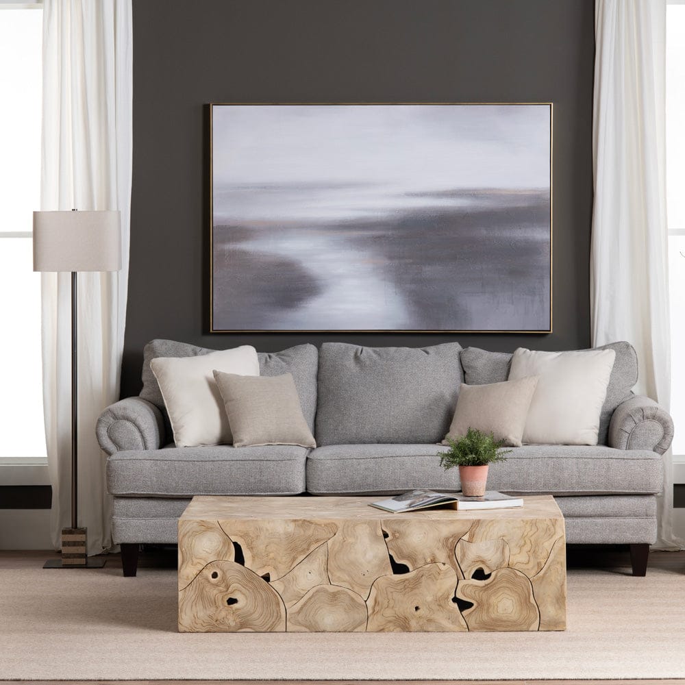 Crestview Collection - Jackson Tan Solid Wood Rectangle Coffee Table / Cocktail Table - CVFDR1242 view 5