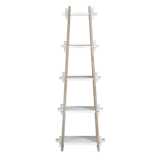 Crestview Collection - Kona Beach 67 in. White Solid Wood 4 Shelf Etagere - CVFZR6201 view 2