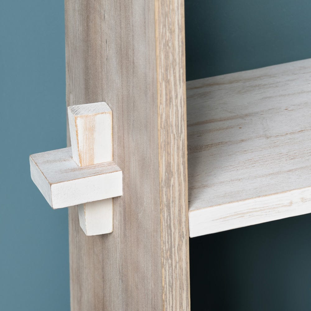 Crestview Collection - Kona Beach 67 in. White Solid Wood 4 Shelf Etagere - CVFZR6201 view 4