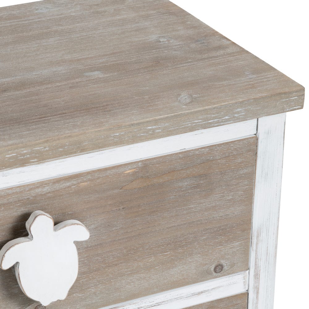 Crestview Collection - Kona Beach White Solid Wood 3 Drawer Accent Chest - CVFZR6203 view 4