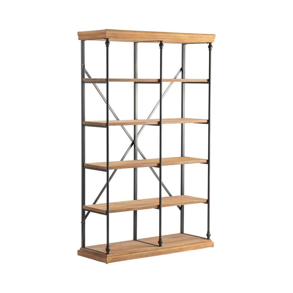 Crestview Collection - La Salle Metal and Wood Bookshelf - CVFZR1498 veiw 1