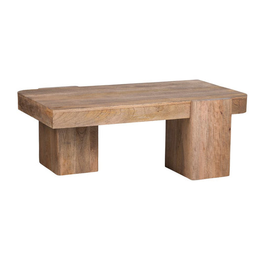 Crestview Collection - Lafayette Brown Solid Wood Rectangle Coffee Table / Cocktail Table - CVFNR4626 view 2