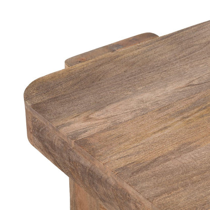 Crestview Collection - Lafayette Brown Solid Wood Rectangle Coffee Table / Cocktail Table - CVFNR4626 view 4