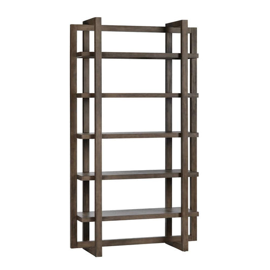 Crestview Collection - Lennox 90 in. Brown Solid Wood 5 Shelf Etagere - CVFDR1209 view 1