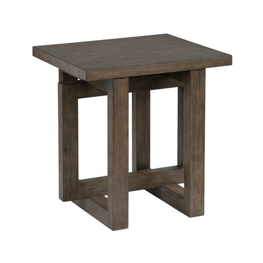 Crestview Collection - Lennox Square Brown Solid Wood Accent End Table - CVFDR1215 view 1