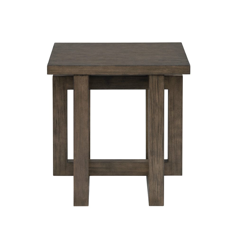 Crestview Collection - Lennox Square Brown Solid Wood Accent End Table - CVFDR1215 view 2