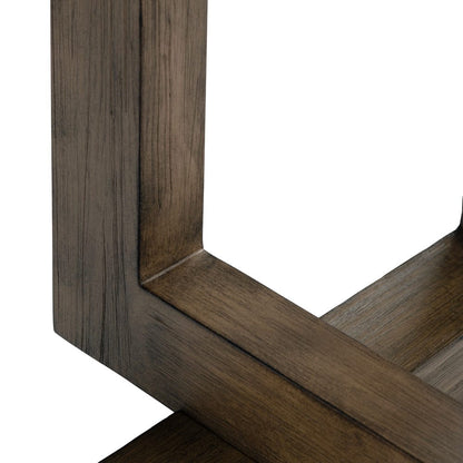 Crestview Collection - Lennox Square Brown Solid Wood Accent End Table - CVFDR1215 view 3