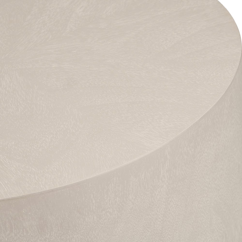 Crestview Collection - Lexington Round Beige Solid Wood Accent End Table - CVFDR1043 view 2