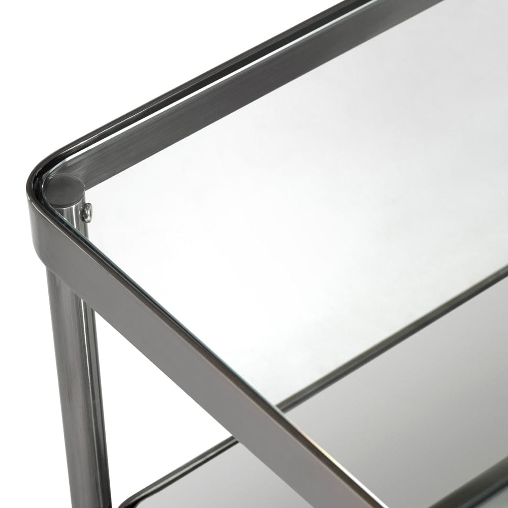 Crestview Collection - Lowery Gray Metal Rectangle Coffee Table / Cocktail Table - CVFZR6190 view 3