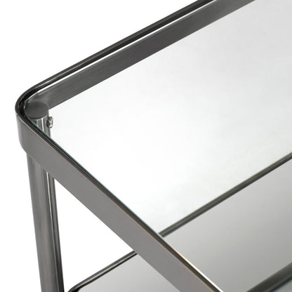 Crestview Collection - Lowery Gray Metal Rectangle Coffee Table / Cocktail Table - CVFZR6190 view 3
