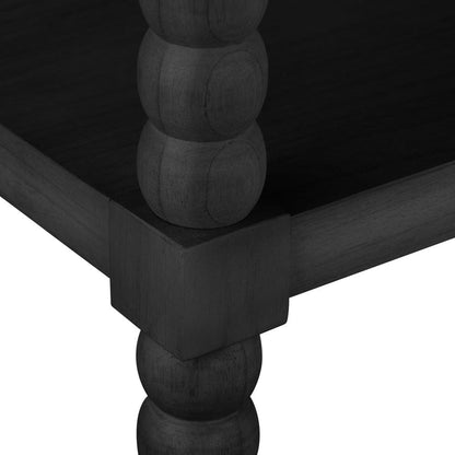 Crestview Collection - Meridian 76 in. Black Solid Wood 4 Shelf Etagere - CVFDR1025 view 3