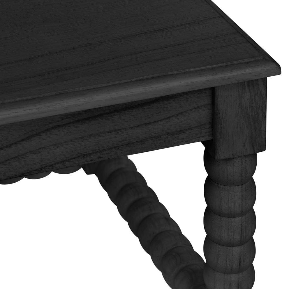 Crestview Collection - Meridian Black Solid Wood Square Coffee Table / Cocktail Table - CVFDR1022 view 3