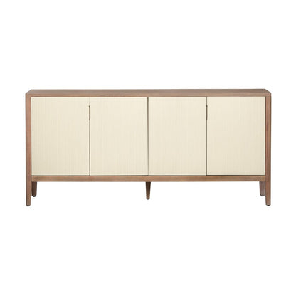 Crestview Collection - Montclair 74 in. Brown Solid Wood 4 Door Media Credenza / Sideboard - CVFDR1045 view 2