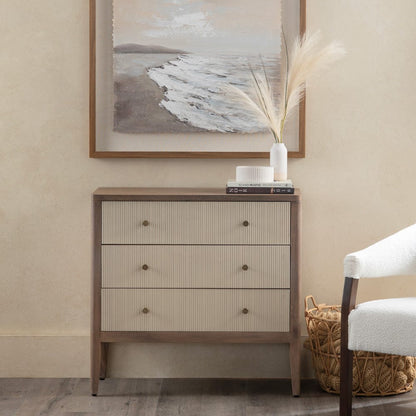 Crestview Collection - Montclair Brown Solid Wood 3 Drawer Accent Chest - CVFDR1046 view 5