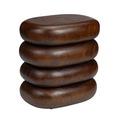 Crestview Collection - Oval Brown Solid Wood Accent End Table - CVFDR1334 view 1