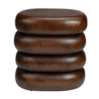 Crestview Collection - Oval Brown Solid Wood Accent End Table - CVFDR1334 view 2