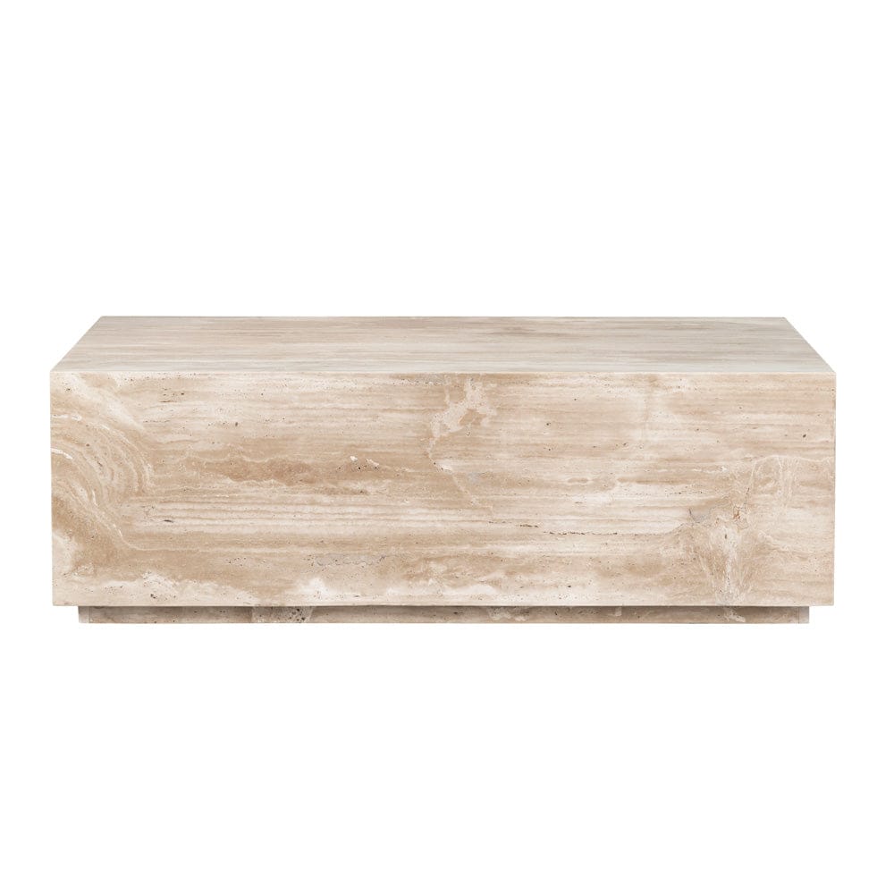 Crestview Collection - Palermo Beige Travertine Rectangle Coffee Table / Cocktail Table - CVFNR4640 view 2
