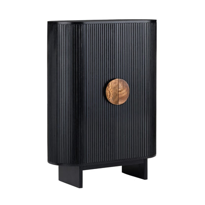Crestview Collection - Paloma Black Solid Wood 2 Door Accent Cabinet - CVFDR1172 view 1