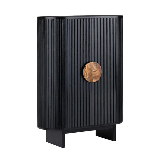 Crestview Collection - Paloma Black Solid Wood 2 Door Accent Cabinet - CVFDR1172 view 1