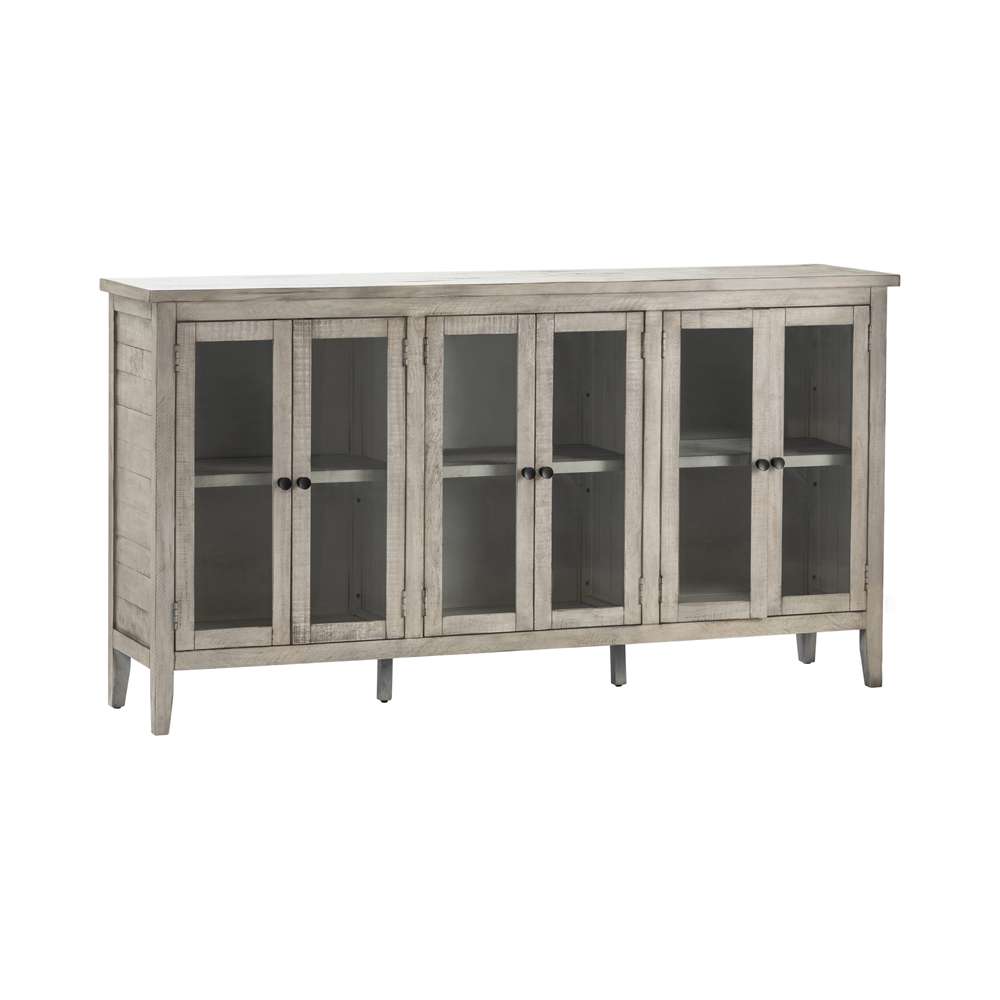 Crestview Collection - Pembroke Plantation Recycled Pine Hudson Finish 6 Door Tall Sideboard - CVFVR8112 veiw 1