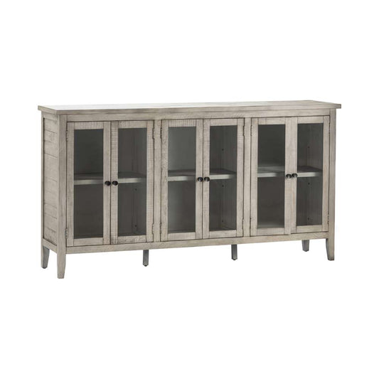 Crestview Collection - Pembroke Plantation Recycled Pine Hudson Finish 6 Door Tall Sideboard - CVFVR8112 veiw 1