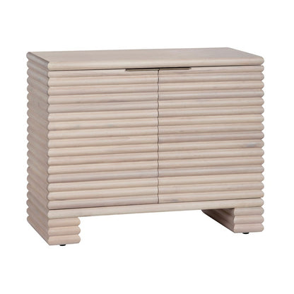 Crestview Collection - Piper 40 in. Cream Solid Wood 2 Door Media Credenza Accent Cabinet - CVFDR1229 view 1