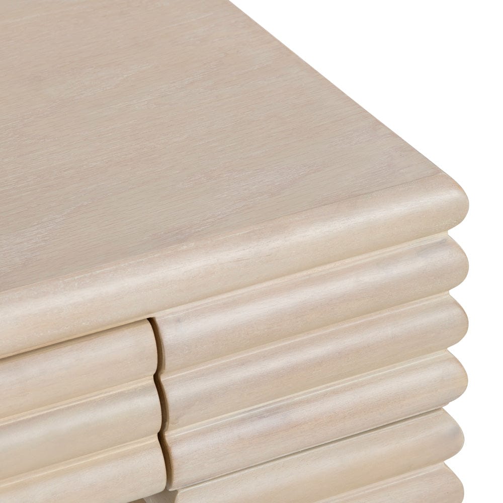 Crestview Collection - Piper 64.02 in. Cream Solid Wood 2 Drawer Accent Console Sofa Table - CVFDR1226 view 4