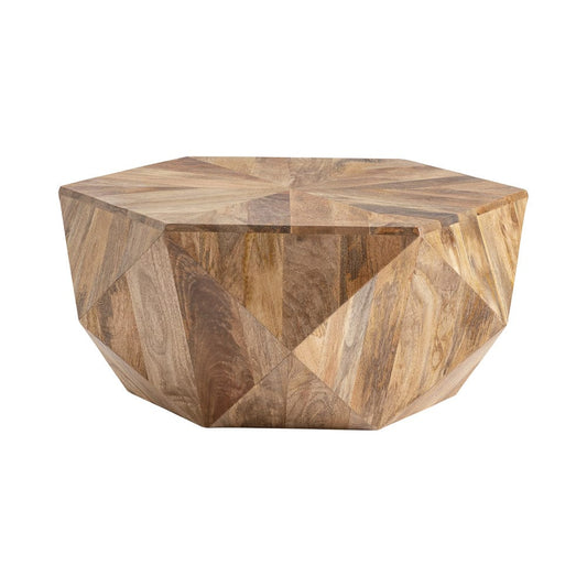 Crestview Collection - Pleasant Hill Brown Solid Wood Free Form Coffee Table / Cocktail Table - CVFNR5088 view 1