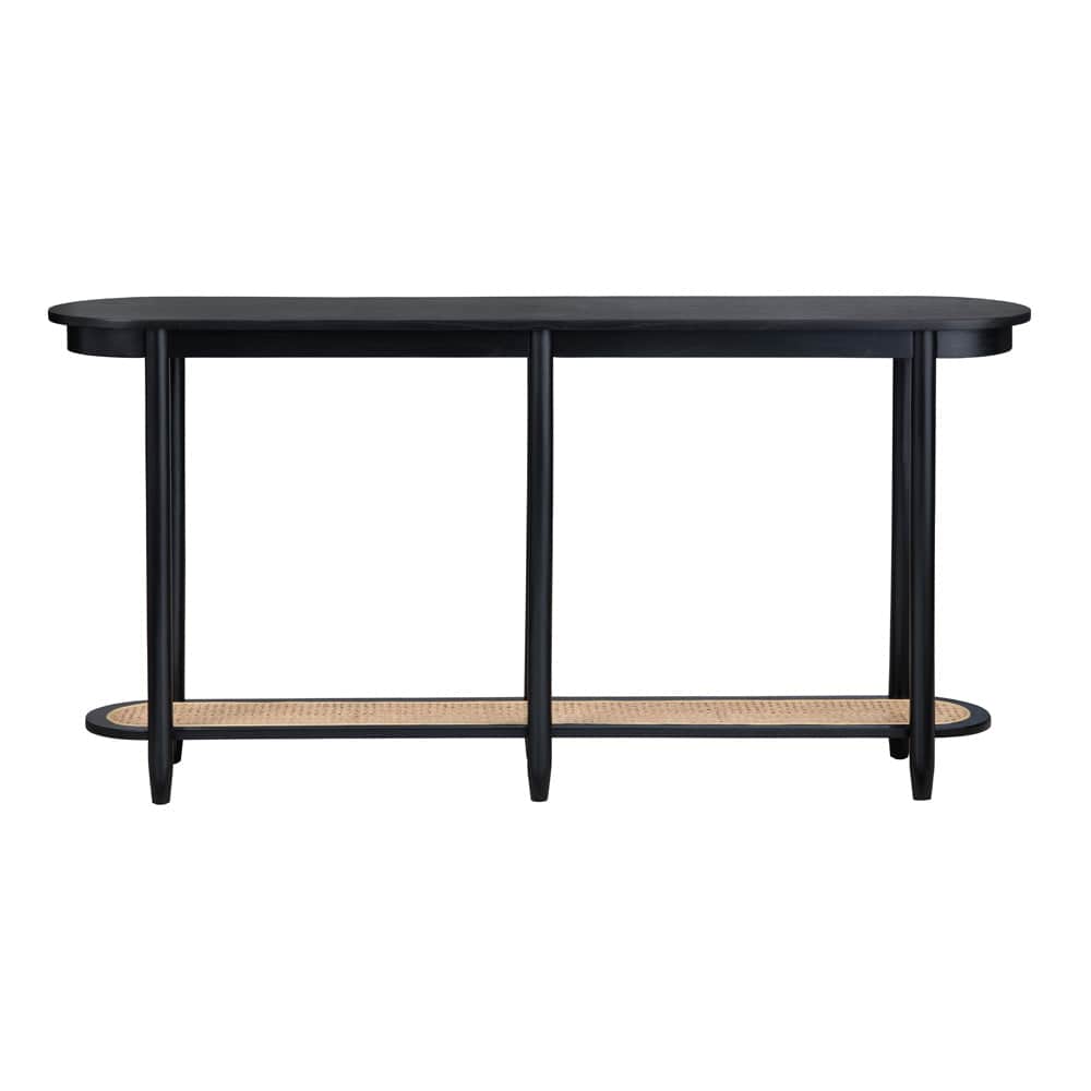Crestview Collection - Port Royal 64 in. Black Solid Wood Accent Console Sofa Table - CVFDR1039 view 2