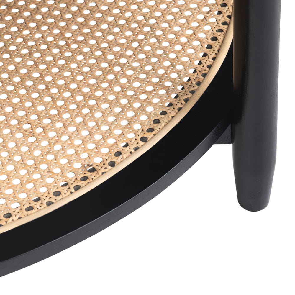 Crestview Collection - Port Royal Black Solid Wood Round Coffee Table / Cocktail Table - CVFDR1037 view 2