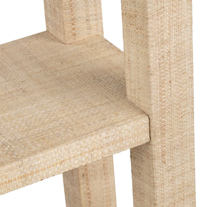 Crestview Collection - Providence 78 in. Tan Rafia 4 Shelf Etagere - CVFDR1009 view 3