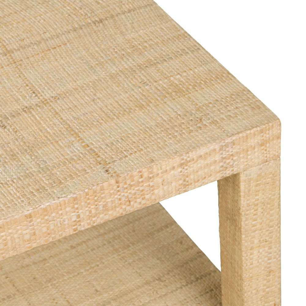 Crestview Collection - Providence Tan Rafia Rectangle Coffee Table / Cocktail Table - CVFDR1007 view 3